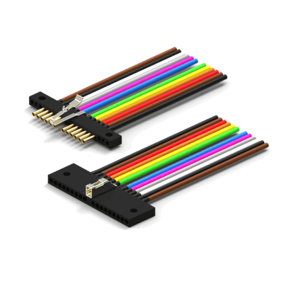 SR06S01?28F5?20.0?HT SPL (right angle with added insulator) | Ultimate Micro Strip Connectors